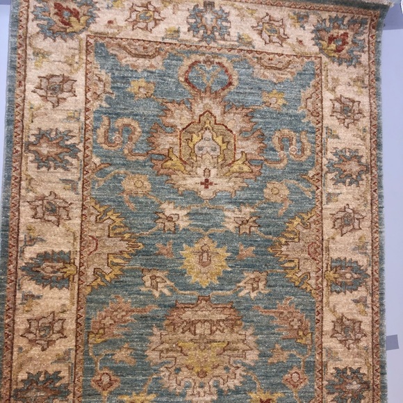 Authentic Peshawar Silk Oriental 10ft Runner - Picture 10 of 12